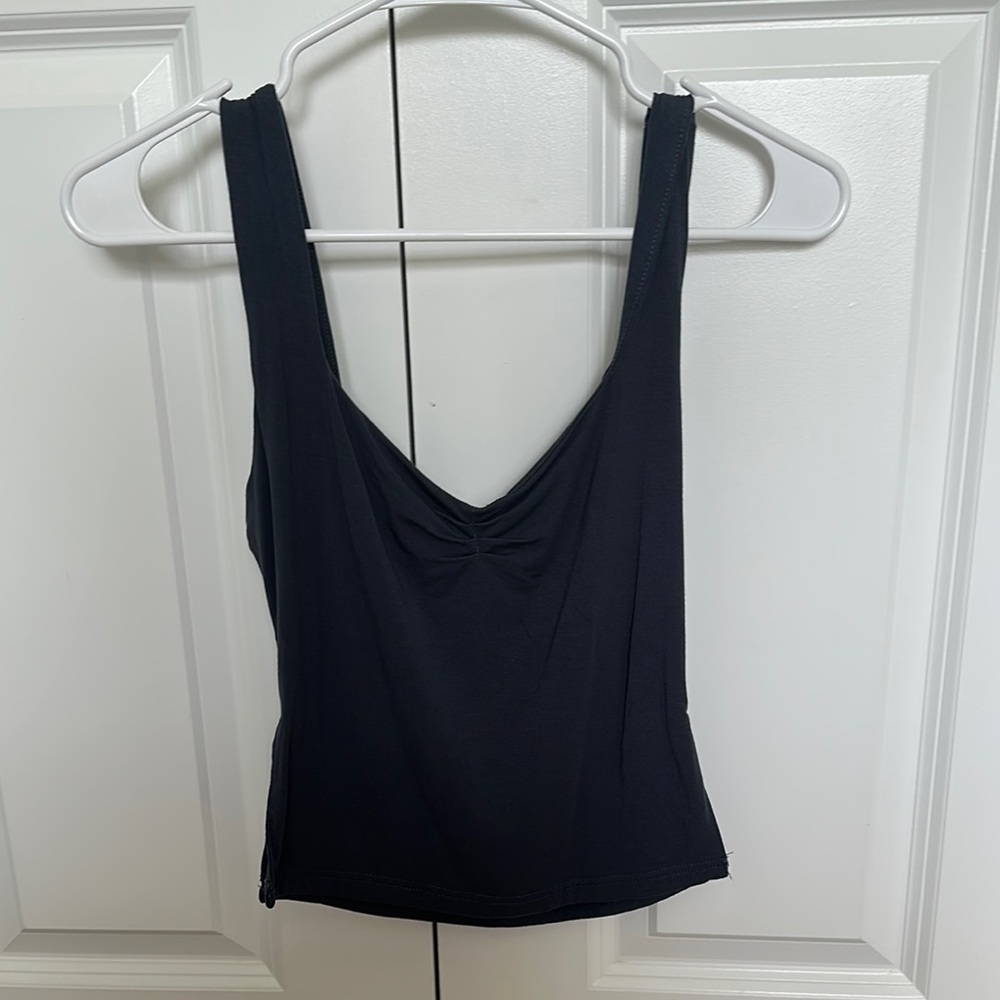 Amazon Black Fitted Sleeveless Tank Top
